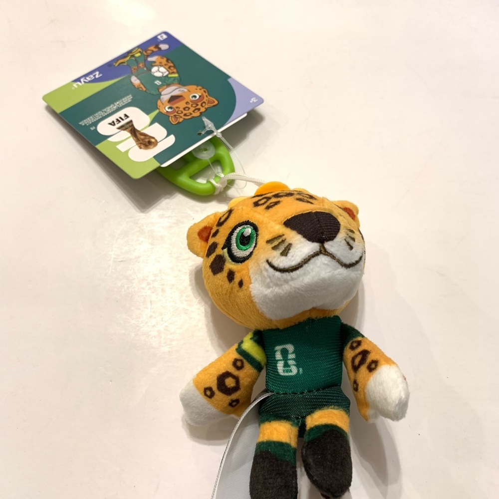Zayu Jaguar FIFA World Cup 2026 mascot official plush keychain